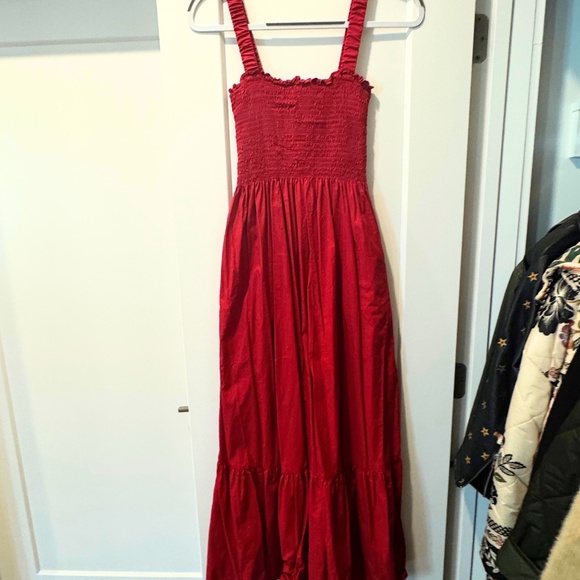 Hill House Home | Anjuli Nap Dress - Red - Size S - Picture 1 of 4